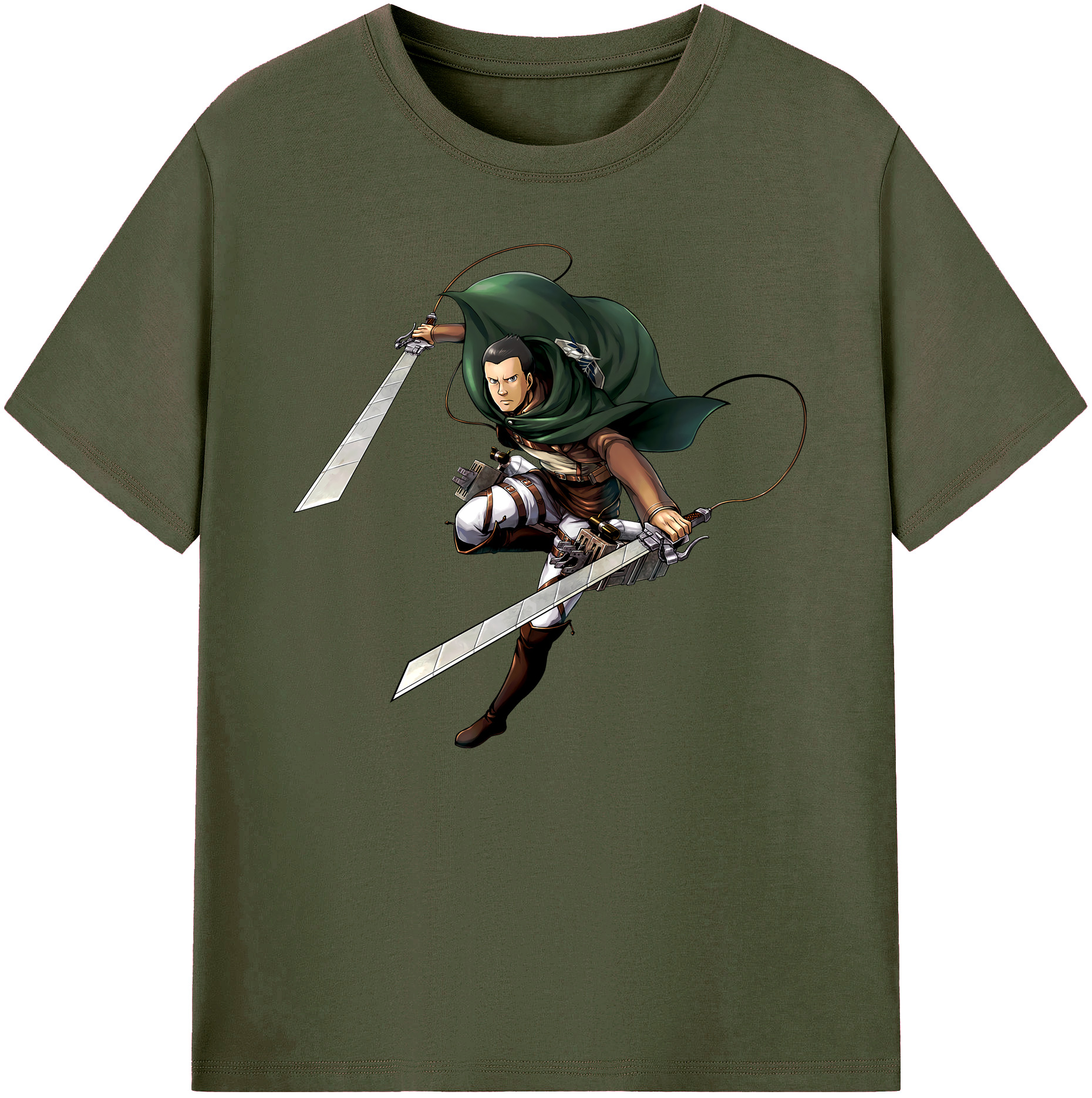 （画像用） 進撃の巨人 Attack on Titan 綿100％ メンズ半袖Tシャツ｜肌触りやわらか＆通気性